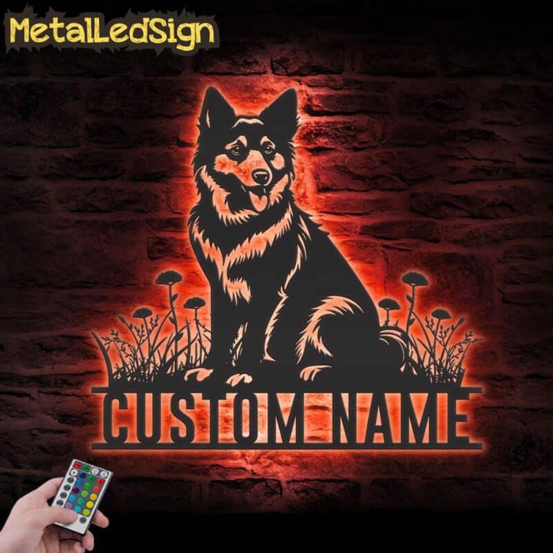 Custom-Norwegian-Lundehund-Metal-Wall-Art-LED-Light-5.jpg