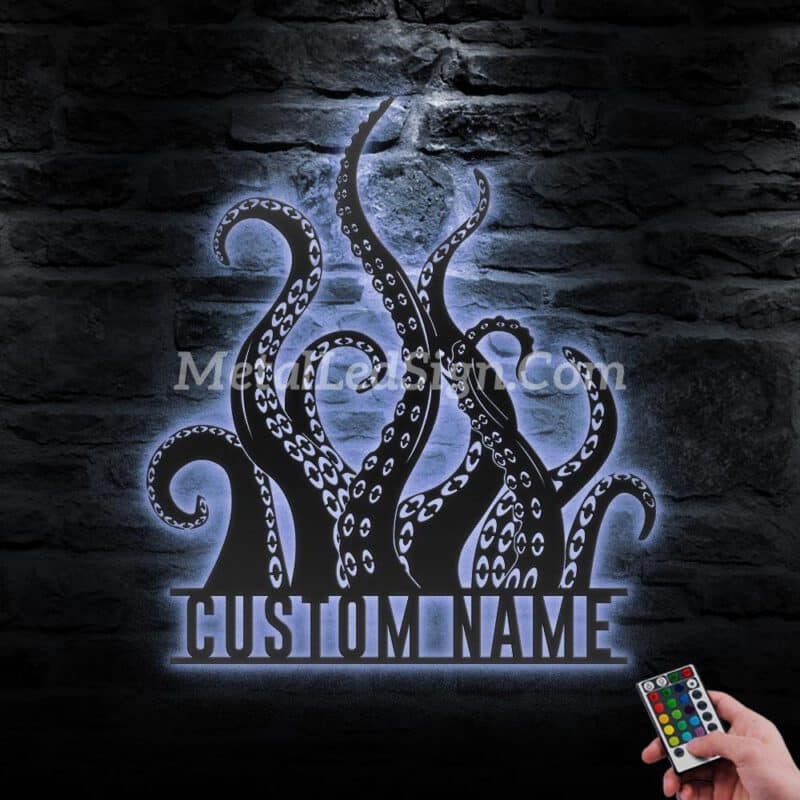 Custom-Octopus-Tentacles-Metal-Wall-Art-Led-Light-3-3