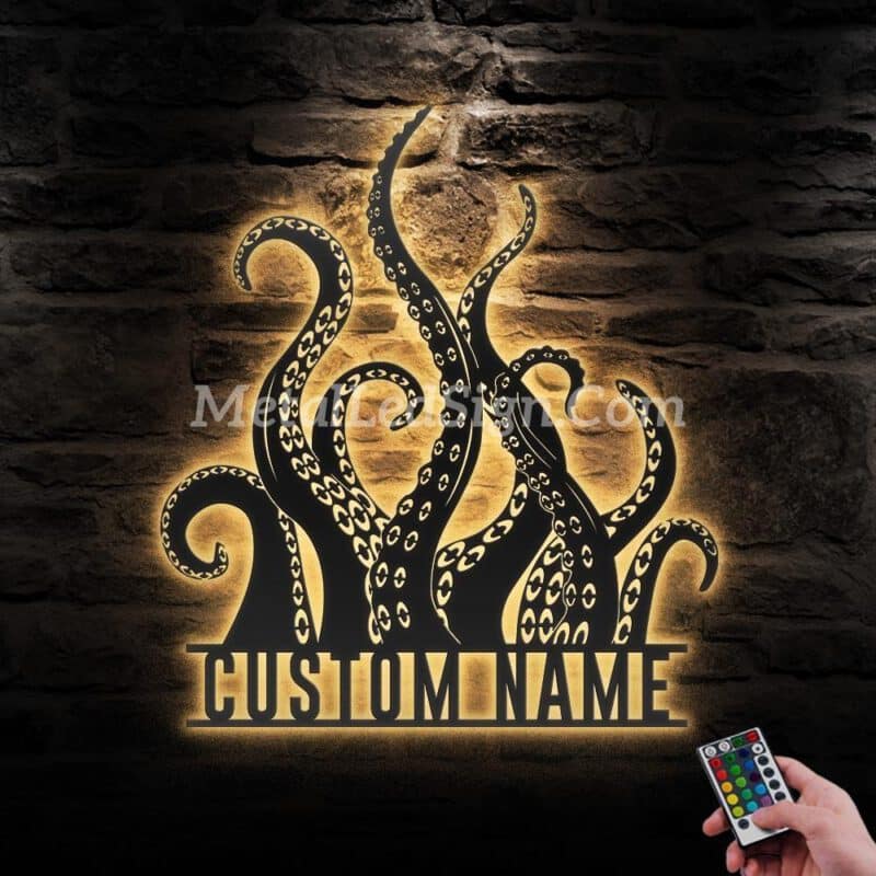 Custom-Octopus-Tentacles-Metal-Wall-Art-Led-Light-Images-3