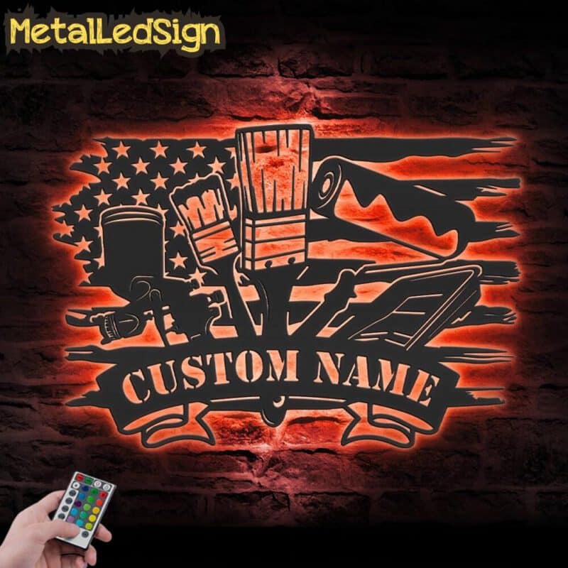 Custom-Paint-Tools-US-Flag-Metal-Wall-Art-LED-Light-5.jpg