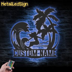 Custom-Palm-Tree-Wave-Girl-Surfing-Metal-Wall-Art-LED-Light-3.jpg