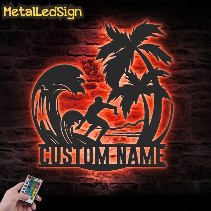 Custom-Palm-Tree-Wave-Man-Surfing-Metal-Wall-Art-LED-Light-5.jpg