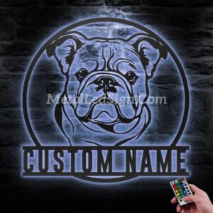 Custom-Peeking-Bulldog-Metal-Wall-Art-Led-Light-3