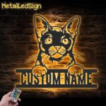 Custom-Peeking-Burmese-Cat-Metal-Wall-Art-LED-Light-Images