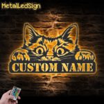 Custom-Peeking-Cat-Metal-Wall-Art-LED-Light-Images