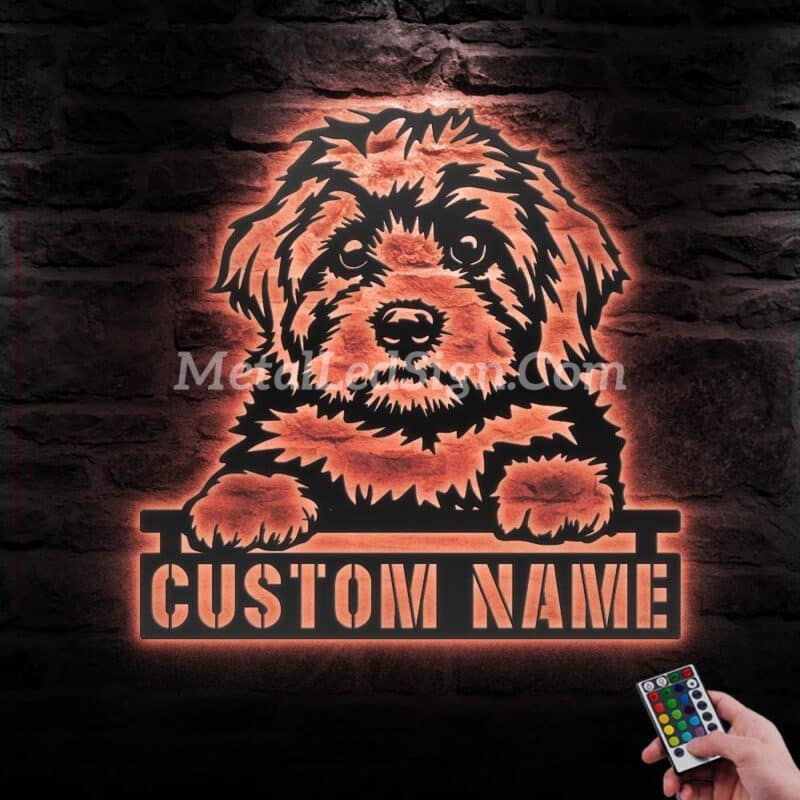 Custom-Peeking-Cavapoo-Metal-Wall-Art-Led-Light-5-1