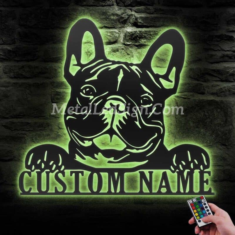 Custom-Peeking-French-Bulldog-Metal-Wall-Art-Led-Light-6