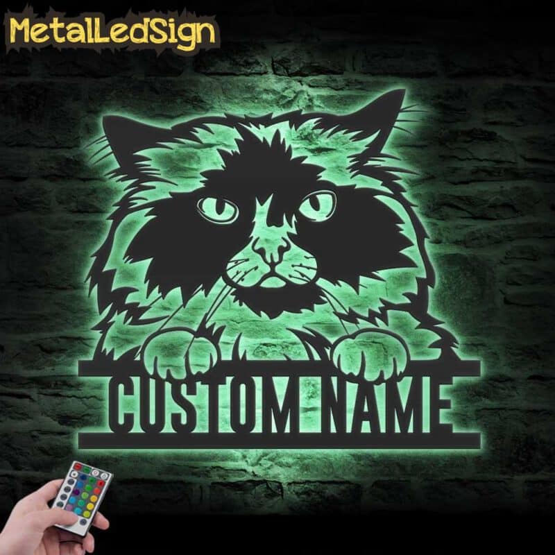 Custom-Peeking-Himalayan-Cat-Metal-Wall-Art-LED-Light-5