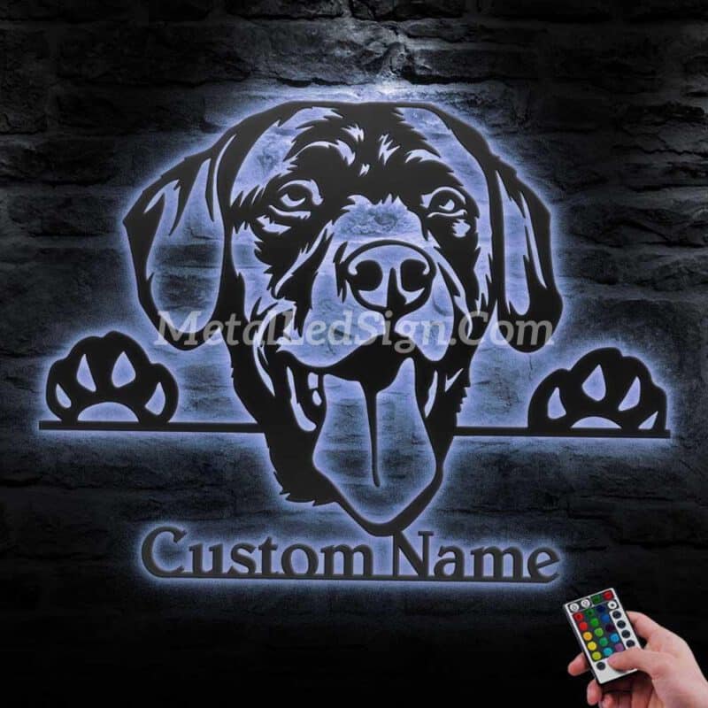 Custom-Peeking-Labrador-Retriever-Metal-Wall-Art-Led-Light-3