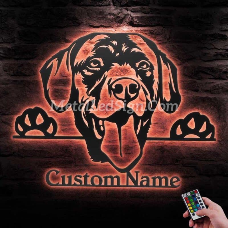 Custom-Peeking-Labrador-Retriever-Metal-Wall-Art-Led-Light-6