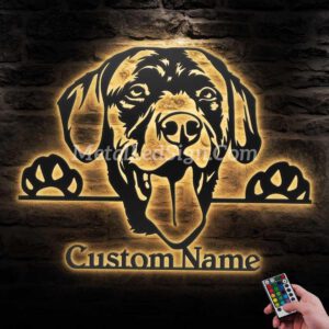 Custom-Peeking-Labrador-Retriever-Metal-Wall-Art-Led-Light-Images