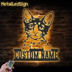 Custom-Peeking-Laperm-Cat-Metal-Wall-Art-LED-Light-Images