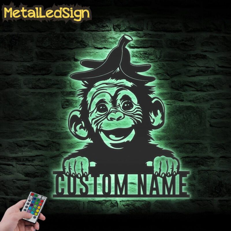 Custom-Peeking-Monkey-Metal-Wall-Art-LED-Light-7.jpg