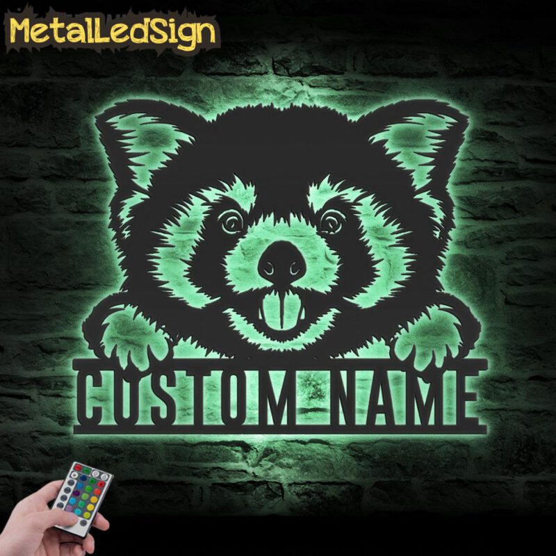 Custom-Peeking-Red-Panda-Bear-Metal-Wall-Art-LED-Light-7.jpg