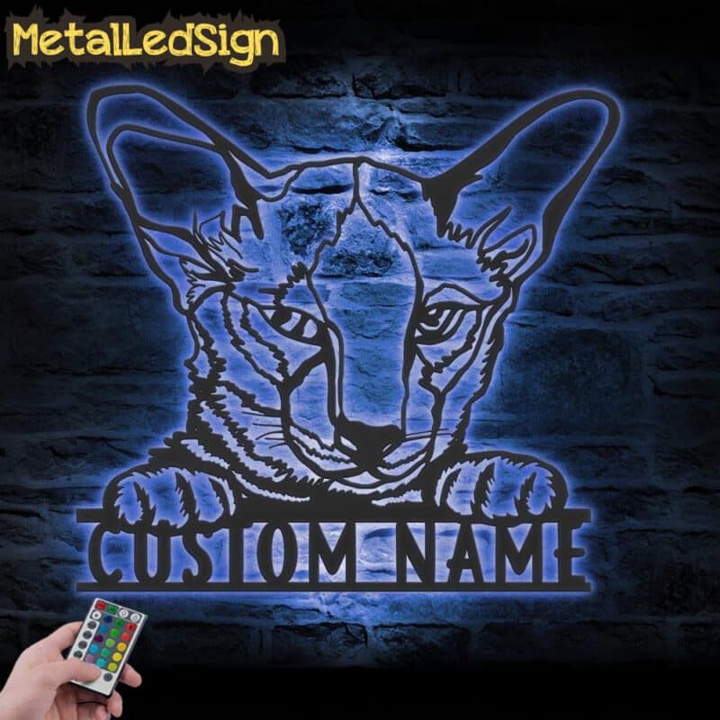 Custom-Peeking-Siamese-Cat-Metal-Wall-Art-LED-Light-3-1