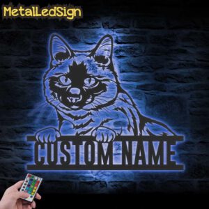 Custom-Peeking-Siamese-Cat-Metal-Wall-Art-LED-Light-3