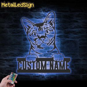 Custom-Peeking-Sing-Apurva-Cat-Metal-Wall-Art-LED-Light-3