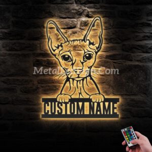 Custom-Peeking-Sphynx-Cat-Metal-Wall-Art-Led-Light-Images-1