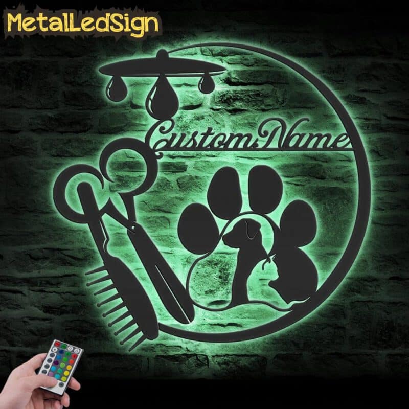 Custom-Pet-Grooming-Hair-Salon-Metal-Wall-Art-LED-Light-7.jpg