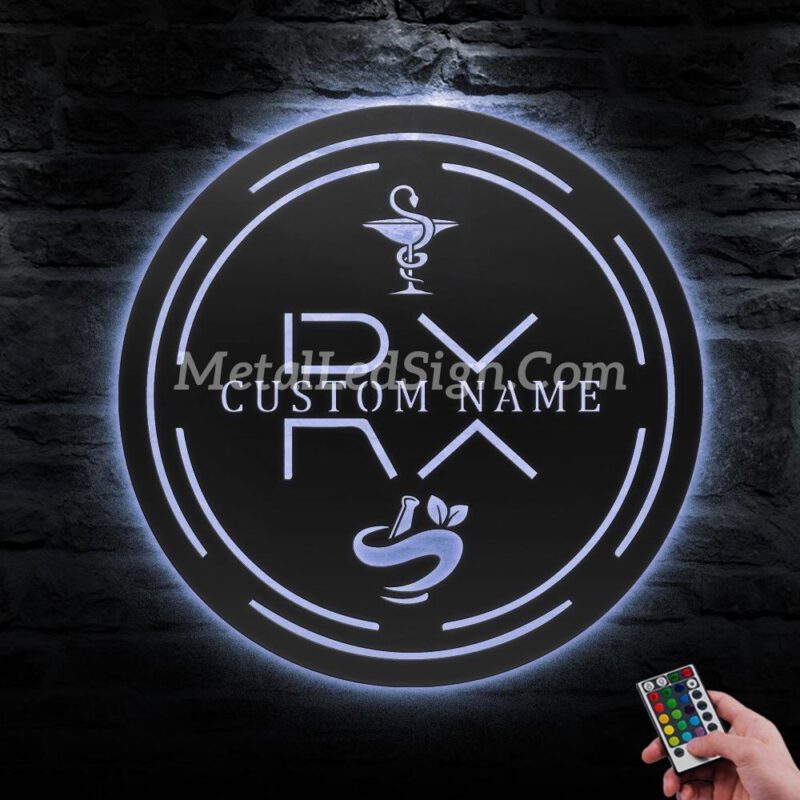 Custom-Pharmacist-Metal-Wall-Art-Led-Light-3-1