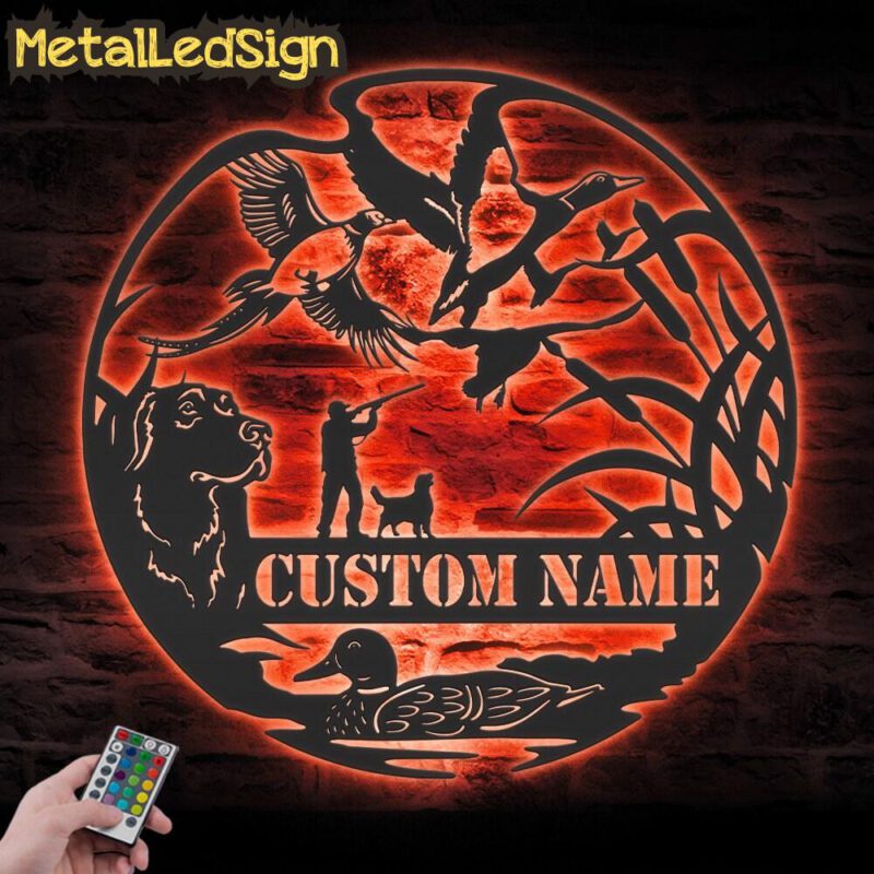 Custom-Pheasant-Duck-Geese-Golden-Retriever-Dog-Hunting-Metal-Art-Led-7.jpg