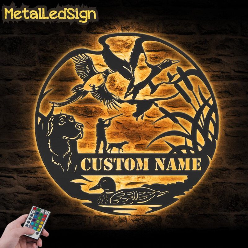 Custom-Pheasant-Duck-Geese-Labrador-Dog-Hunting-Metal-Wall-Art-LED-Light-Images.jpg