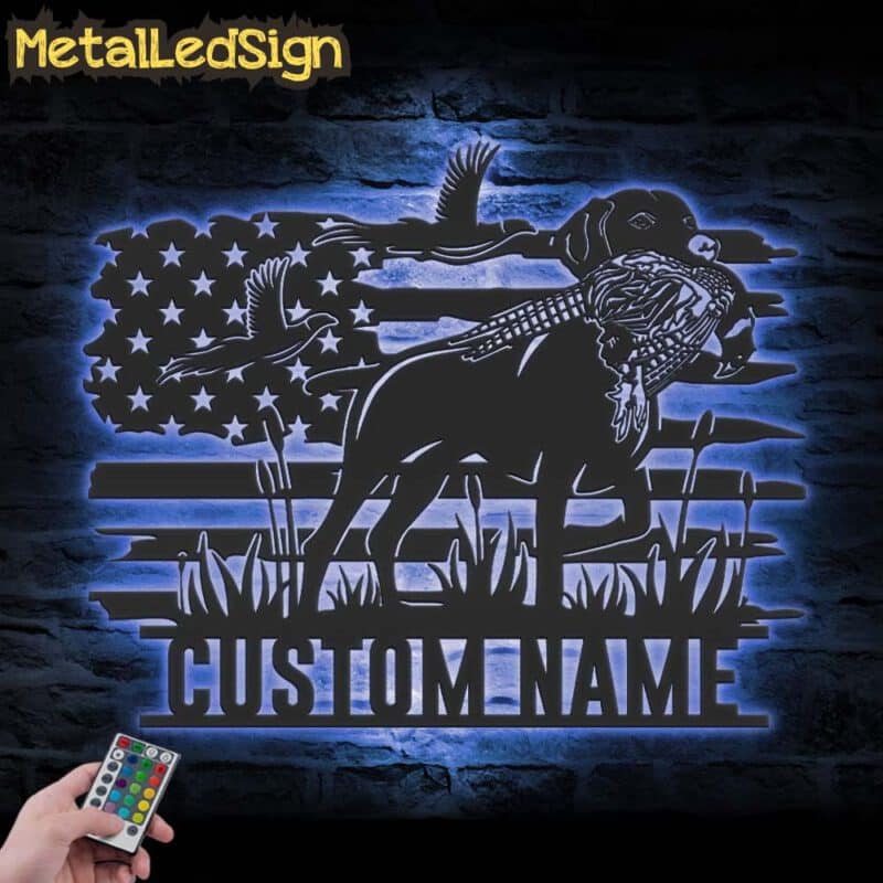 Custom-Pheasant-Vizsla-Dog-Hunting-Metal-Wall-Art-LED-Light-3.jpg