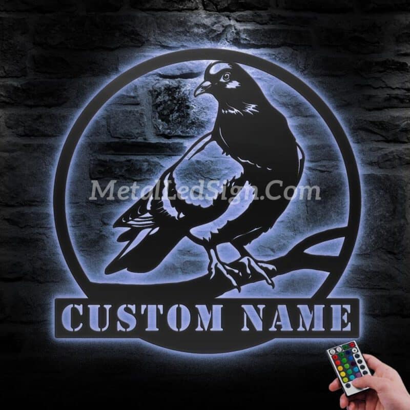 Custom-Pigeon-Peace-Bird-Metal-Wall-Art-Led-Light-3-1