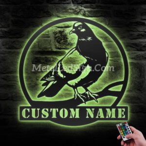 Custom-Pigeon-Peace-Bird-Metal-Wall-Art-Led-Light-6