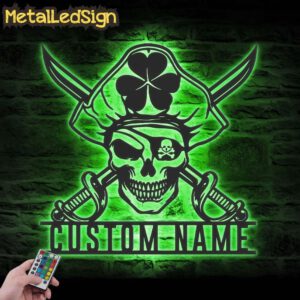 Custom-Pirate-Skull-Shamrock-Metal-Wall-Art-LED-Light-3.jpg