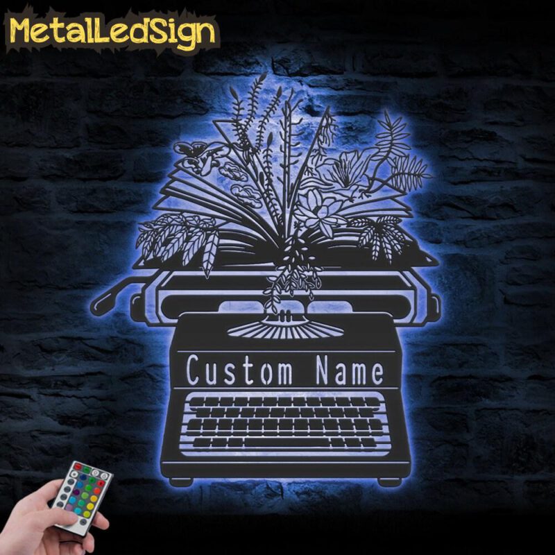 Custom-Plant-Book-Writer-Metal-Wall-Art-LED-Light-3.jpg