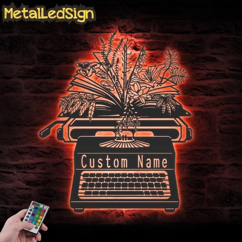 Custom-Plant-Book-Writer-Metal-Wall-Art-LED-Light-5.jpg