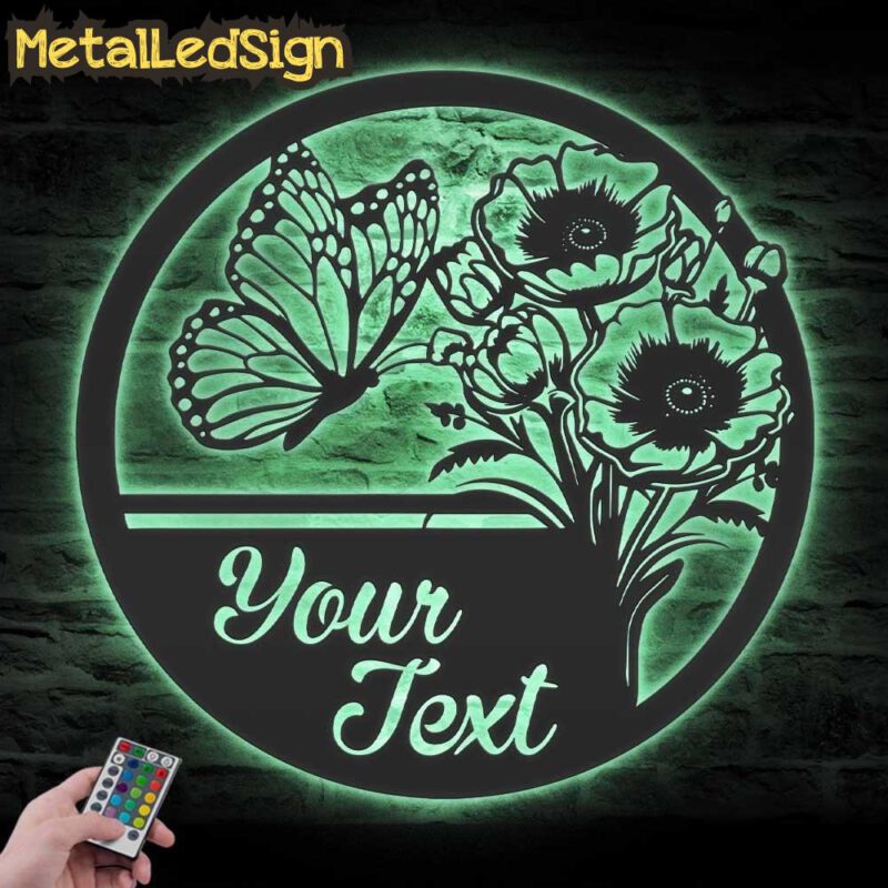 Custom-Poppy-Flower-Metal-Wall-Art-LED-Light-7.jpg