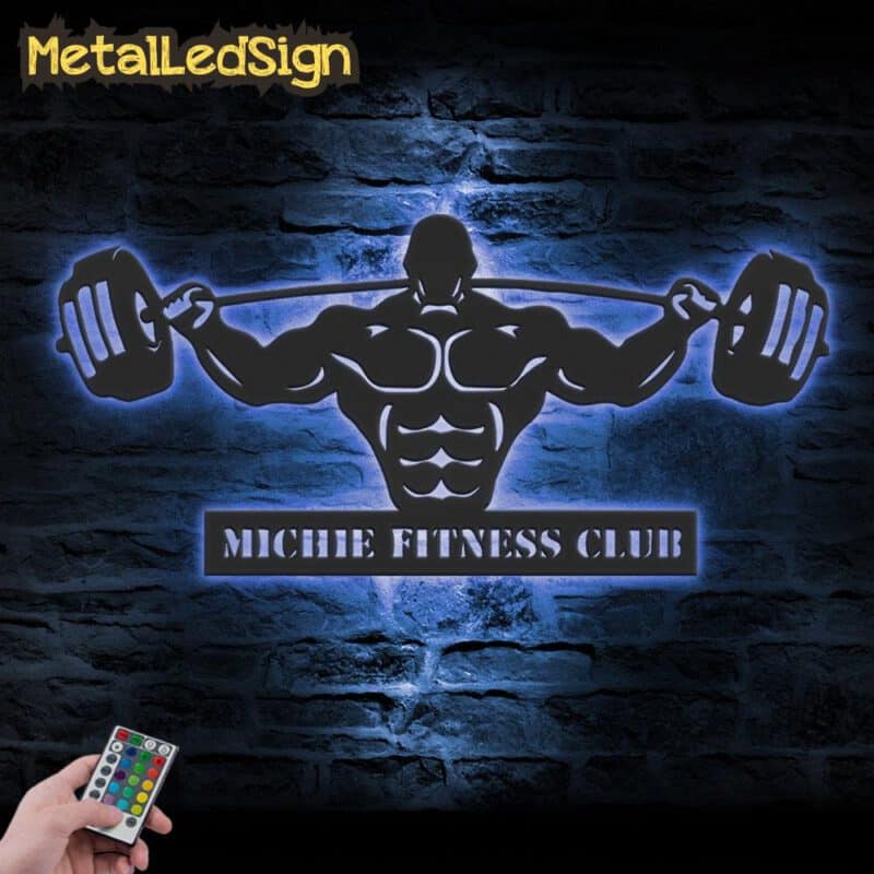 Custom-Powerlifting-Workout-Metal-Wall-Art-Led-Light-1-3