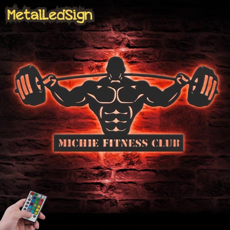 Custom-Powerlifting-Workout-Metal-Wall-Art-Led-Light-1-5