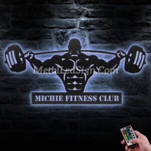 Custom-Powerlifting-Workout-Metal-Wall-Art-Led-Light-3-8