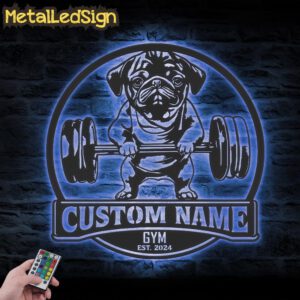 Custom-Pug-Dog-Lifting-A-Weight-Metal-Wall-Art-LED-Light-3.jpg