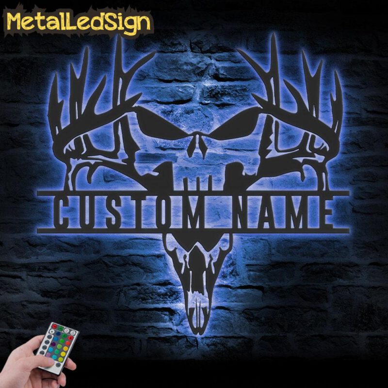 Custom-Punisher-Skull-Deer-Hunting-Metal-Wall-Art-LED-Light-3-1.jpg