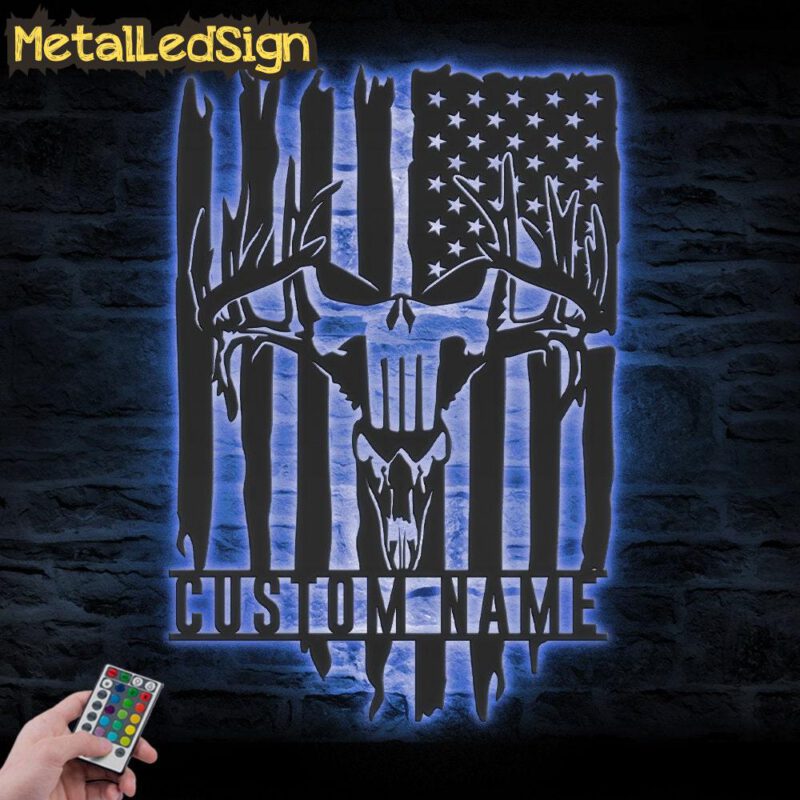 Custom-Punisher-Skull-Deer-Hunting-Metal-Wall-Art-LED-Light-3.jpg