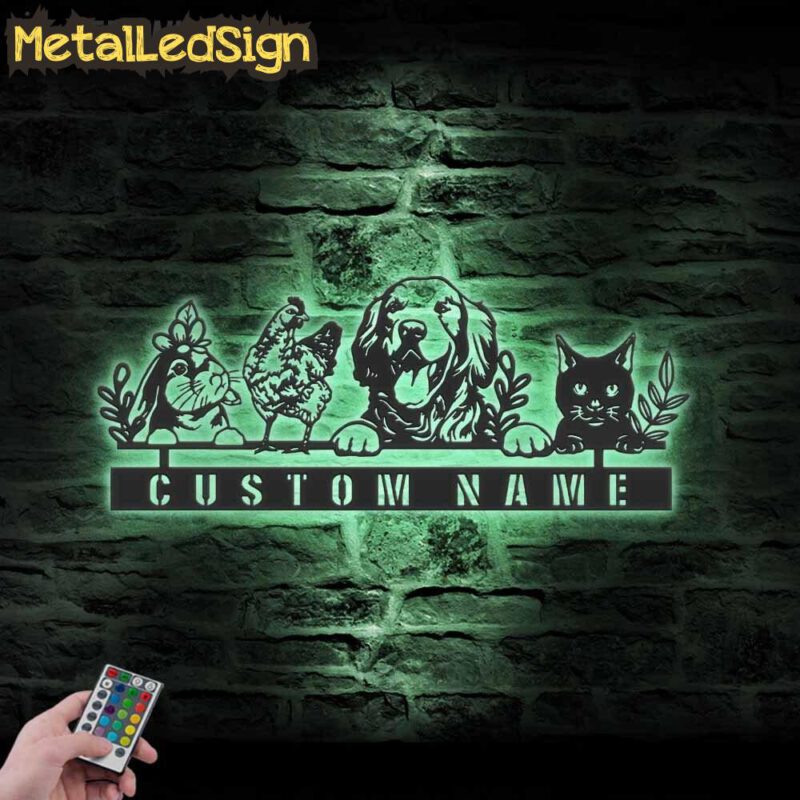 Custom-Rabit-Chicken-Dog-Cat-Farm-Farmhouse-Metal-Wall-Art-LED-Light-7.jpg