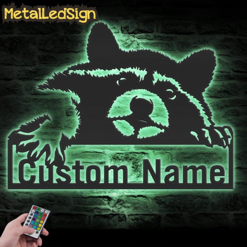 Custom-Raccoon-Metal-Wall-Art-with-LED-Light-7.jpg