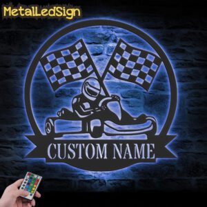 Custom-Racing-Flag-Go-Kart-Racing-Metal-Wall-Art-LED-Lights-3.jpg