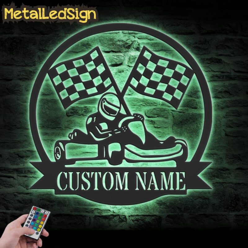 Custom-Racing-Flag-Go-Kart-Racing-Metal-Wall-Art-LED-Lights-7.jpg