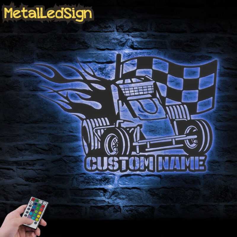 Custom-Racing-Flag-Sprint-Car-Metal-Wall-Art-LED-Lights-3.jpg