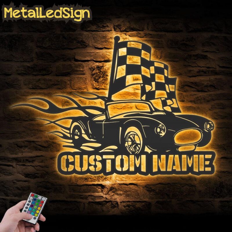 Custom-Racing-Flag-Sprint-Car-Metal-Wall-Art-LED-Lights-Images-2.jpg