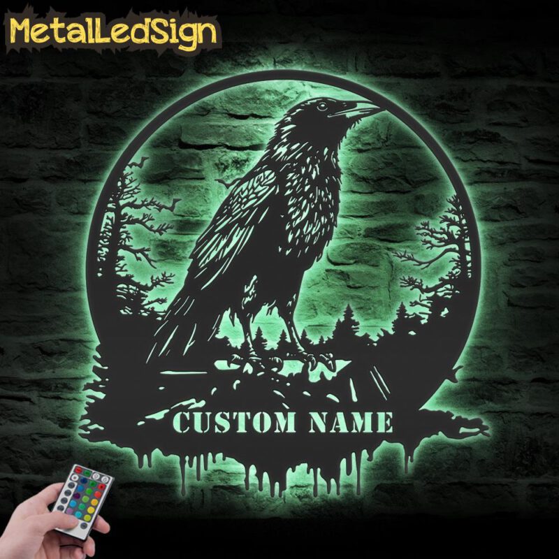 Custom-Raven-Metal-Wall-Art-with-LED-Light-7.jpg