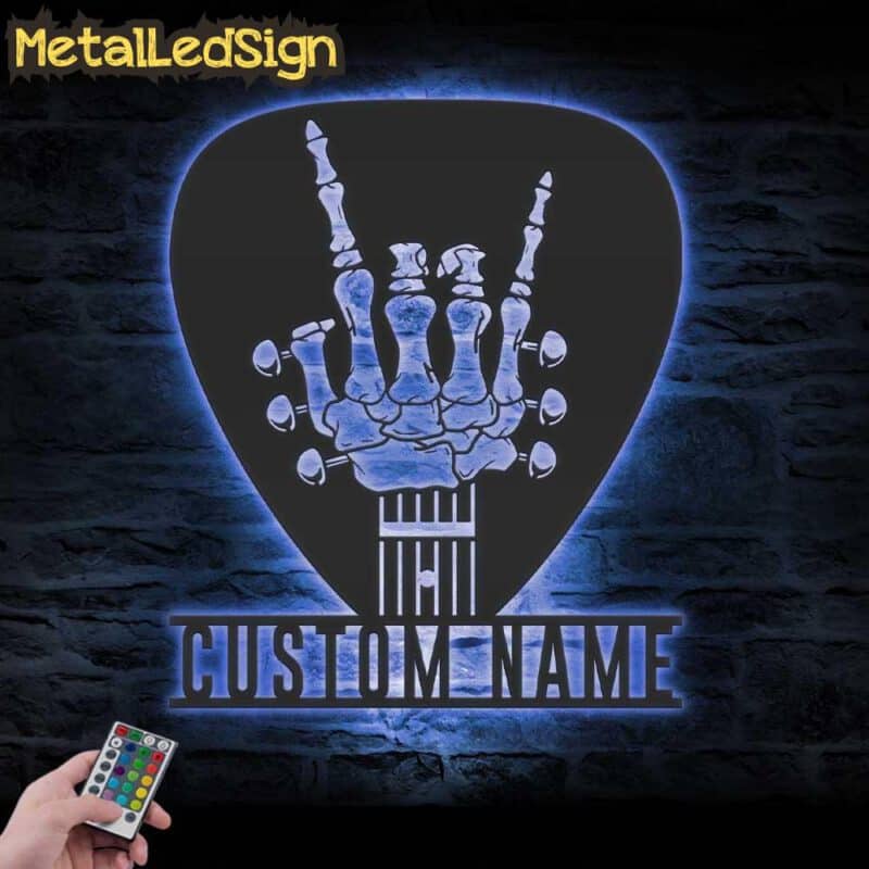 Custom-Rock-On-Guitar-Pick-Metal-Wall-Art-LED-Light-3.jpg