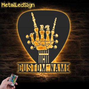 Custom-Rock-On-Guitar-Pick-Metal-Wall-Art-LED-Light-Images.jpg