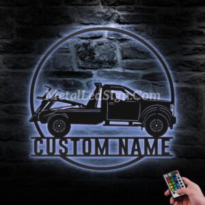 Custom-Rotator-Tow-Truck-Driver-Metal-Wall-Art-Led-Light-3-3