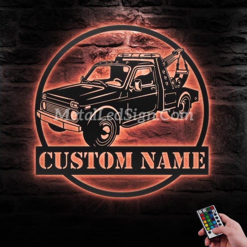 Custom-Rotator-Tow-Truck-Driver-Metal-Wall-Art-Led-Light-5-2